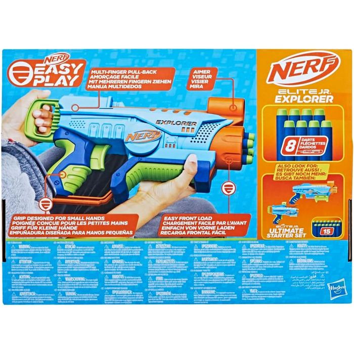 Легко заряджається та стріляє, 8 дротиків Nerf Elite, вік від 6 років і старше