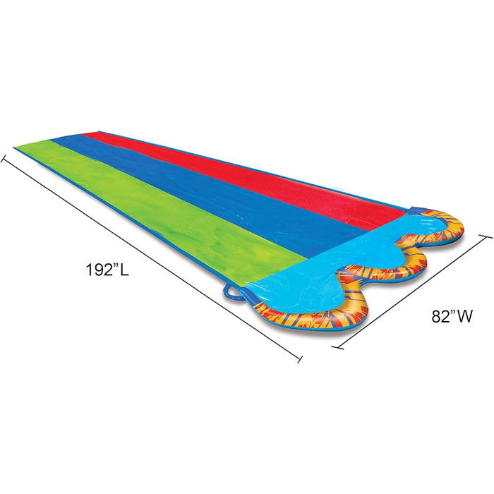 Дуельна водна гірка BANZAI Speed Triple з розбризкувачем 487 см