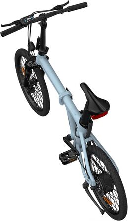 Надлегкий алюмінієвий корпус Dece Oasis Air 20S ebike, ремінний привід, ADO Smart APP, ТРИ швидкісні режими роблять міські поїздки більш комфортними та зручними (амортизаційна версія) Синій