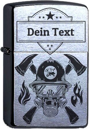 Лазерне гравіювання волонтера або професійної пожежної бригади Сумісний з Zippo Персоналізуйте з гравіюванням на ваш вибір Ваше ім'я з гравіюванням, персоналізоване, служба порятунку 112