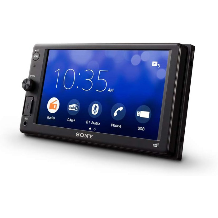 Приймач Sony XAV-1550ANT WebLink 2.0 DAB з Bluetooth для гучного зв'язку, навігації через смартфон 6,2-дюймовий дисплей і ручка з тюнером і антеною DAB