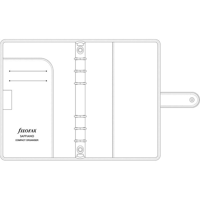 Органайзер Filofax 22472 Saffiano, червоний