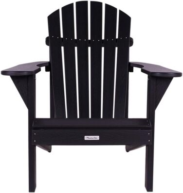 Садове крісло MaximaVida Adirondack Montreal Black - Низькі витрати на обслуговування 79 x 80 x 88 см