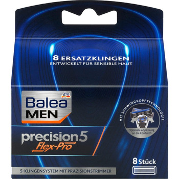 Леза для бритви Balea MEN precision5 Flex-Pro, 8 шт.