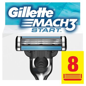 Безпечна бритва Gillette Mach 3 Start 8 шт. Старт ука (8 упаковок)