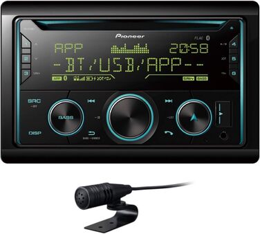 Автомобільна радіостанція Pioneer FH-S720DAB FH-S720BT CD 2DIN CD з Bluetooth гучний зв'язок, передній AUX і USB порт