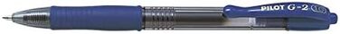 Ручка Rollerball Gel Pen G2 10 Широкий наконечник 1 мм синій, 6 шт.