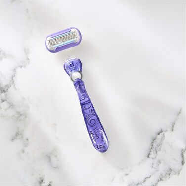 Жіноча бритва Gillette Venus Deluxe Smooth Swirl Razor, жіноча бритва 6 лез бритви з 5-кратним лезом