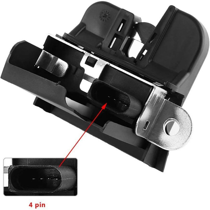 Замок багажника, Привід засувки кришки багажника, Засувка дверей багажника Засувка кришки багажника Металева засувка 5K0827505A/5K0827505A 9B9