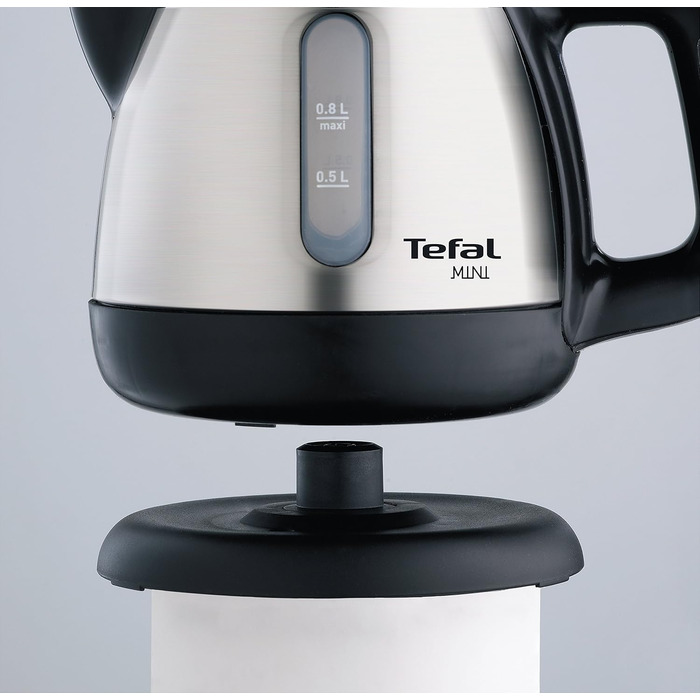 Чайник Tefal BI8125 Місткість 0,8 літра 2200 Вт Бездротовий зв'язок Розетка 360 Захист від сухого/перегріву 22 см Д x 24,9 см Ш x 55,8 см В Одноколірний