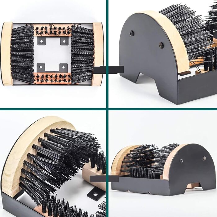 Чистильник взуття для поля для гольфу, тристороння щітка для взуття для видалення бруду та бруду для вуличного взуття, туристичних черевиків і щітки для туристичних черевиків і прибирання снігу, у приміщенні та на відкритому дворі