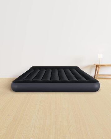 Класичне надувне ліжко Intex Queen Pillow Rest W/Fiber-Tech RP, надутий розмір 152 см x 203 см x 25 см (64150ND)