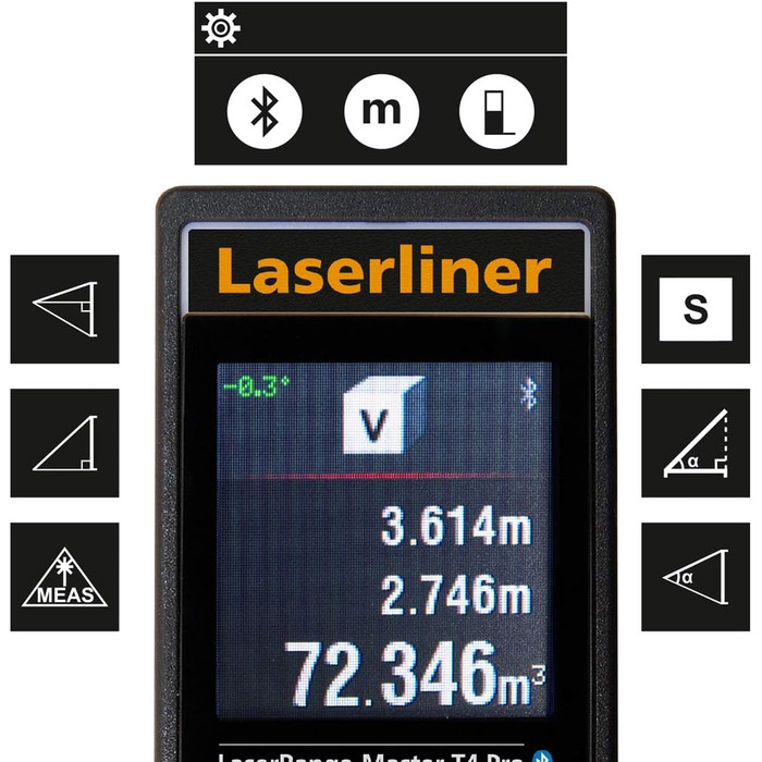 Лазерний далекомір Laserliner LaserRange-Master T4 Pro