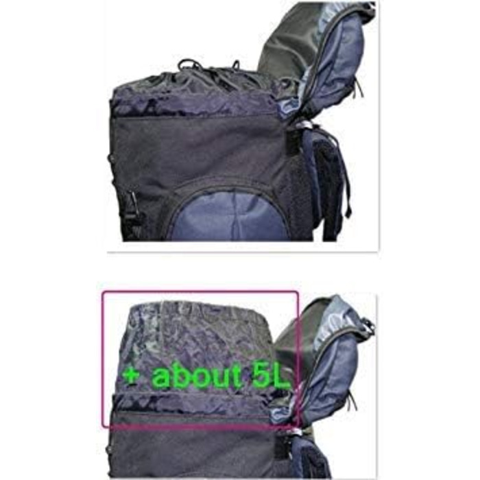 Рюкзак для кемпінгу HBAG Discovery 80L 5400ci Inner Frame, темно-синій