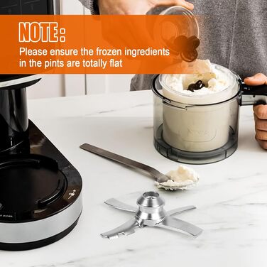 Змінне лезо весла, сумісне з Ninja Ice Creami Makers серії NC300, лезо для змішування з нержавіючої сталі для Ninja Creamerizer NC299AMZ NC301 CN305A CN301CO