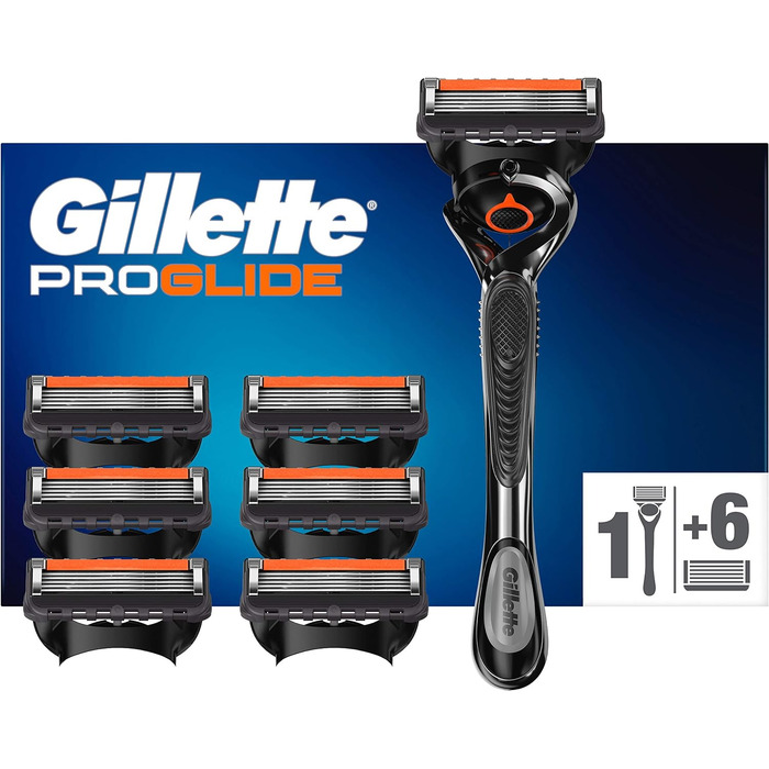 Волога бритва Gillette ProGlide чоловіча, бритва 7 лез бритви з 5-кратним лезом, подарунок чоловікам