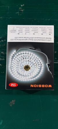 Світлодіодна стрічка wobsion тепла біла 5 м, світлодіодна стрічка з можливістю затемнення теплого білого кольору з радіочастотним пультом дистанційного керування, світлодіодна стрічка 3000K, 300 світлодіодів, світлодіодна стрічка теплого білого кольору дл