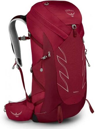 Чоловічий туристичний рюкзак Osprey Talon 36 л з поясом на стегнах S-M Cosmic Red