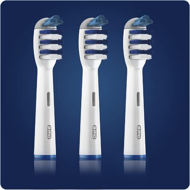 Насадки для електричної зубної щітки Oral-B TriZone, 3 шт. и, видаляють зубний наліт, ідеально підходить для чутливих зубів і ясен, білий