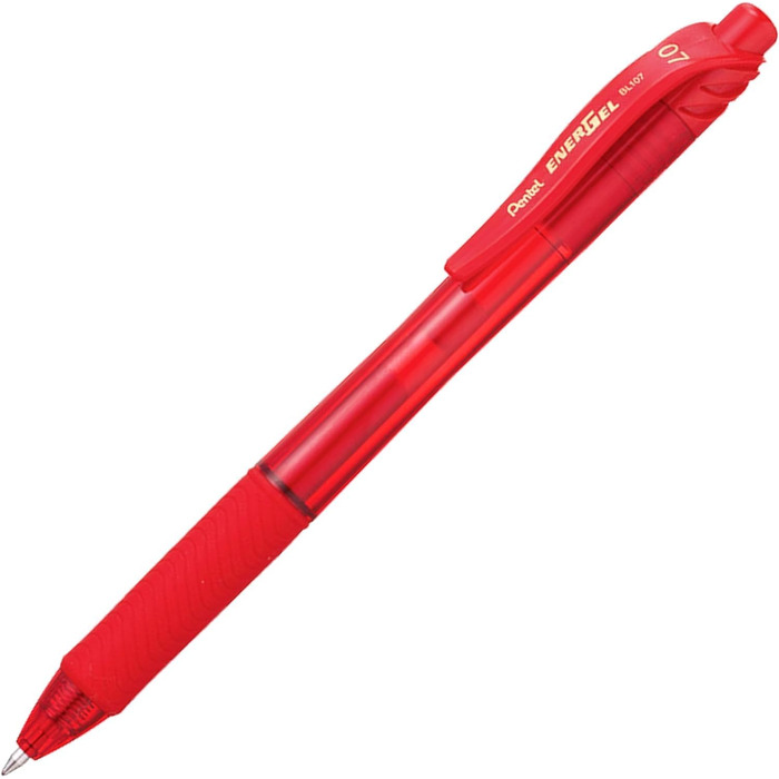 Ручка Pentel Energel X BL107 Gel Rollerball, висувна, наконечник 0,7 мм, пакет молюсків (12 шт. , незамінна) Essential 12 шт.