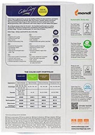 Кольоровий копіювальний папір для лазерного друку, 160 г/м2, A3, 250 аркушів