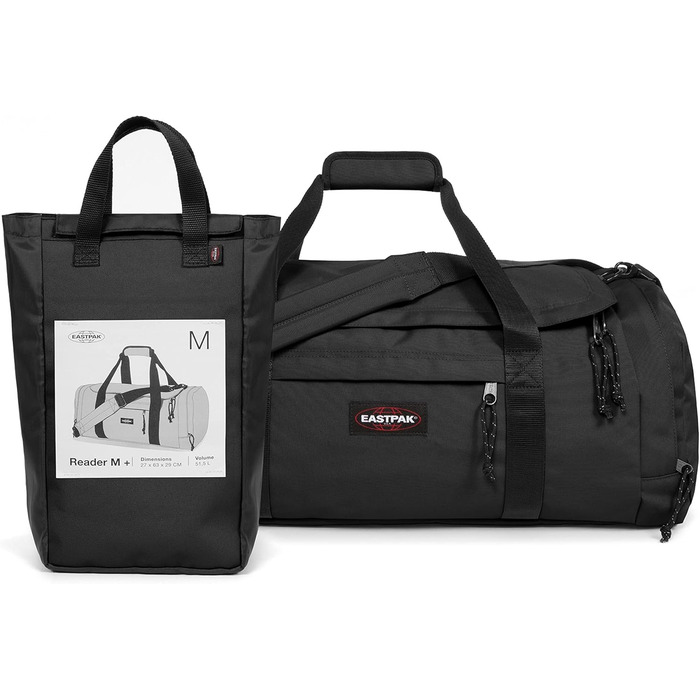 Дорожня сумка Eastpak READER M, 27 x 63 x 29 см, 51,5 л - чорний Black Black M