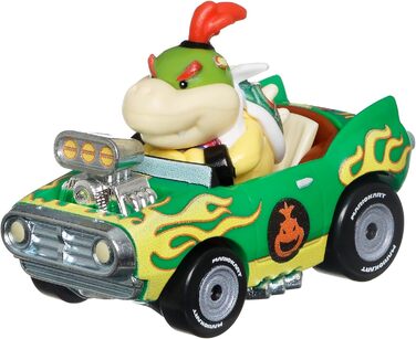 Модель Hot Wheels DieCast KART від BOWSER JR. FLAME FLYER версія Super Mario Kart, масштаб 164-5 см