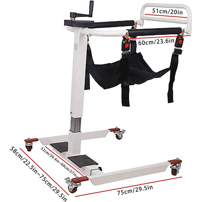 Крісло для перенесення пацієнтів, портативне крісло для перенесення пацієнта для дому, крісло для перенесення, інвалідні візки для ванної кімнати, підйомник для пацієнта додому, багатофункціональне транспортне крісло для душу для літніх чоловіків