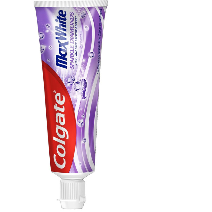 Зубна паста Colgate Max White Sparkle Diamonds 12x75 мл ідеальне відбілювання зубів для більш гладких і білих зубів відновлює природне відбілювання зубів і надовго освіжає подих