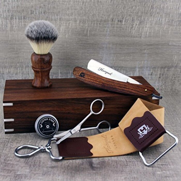 Повний набір для гоління Rosewood Old Style Classic Barber ІДЕАЛЬНИЙ ПОДАРУНКОВИЙ НАБІР ДЛЯ ГОЛІННЯ ЧОЛОВІКІВ