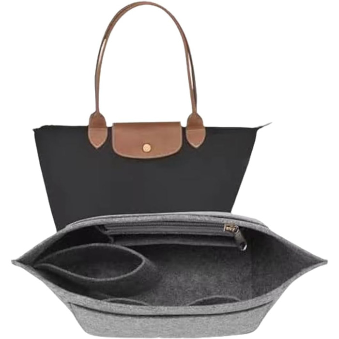 Органайзер для сумок ука для Longchamp Le Pliage, для органайзера Longchamp, органайзер для сумок з фетру, з багатофункціональними кишенями великої місткості M