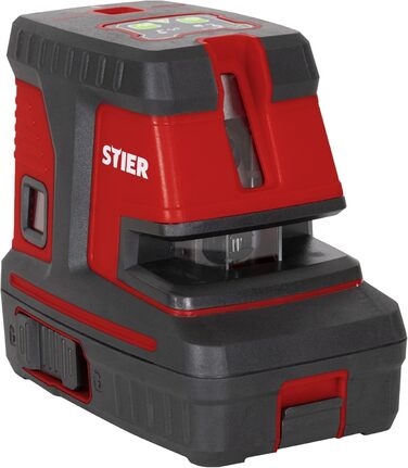 Поперечний лазер STIER 150 x 130 з 5 точками схилу, зелений