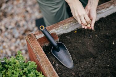 Совок для квітів Fiskars зі скловолокна, армований пластиком, набір з 3 ручних інструментів (новий)