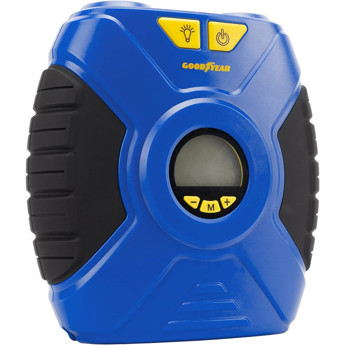 ЦИФРОВИЙ ПОРТАТИВНИЙ КОМПРЕСОР GOODYEAR 35PSI 12V ПІДКЛЮЧЕННЯ 90 PSI / 6.2 БАР