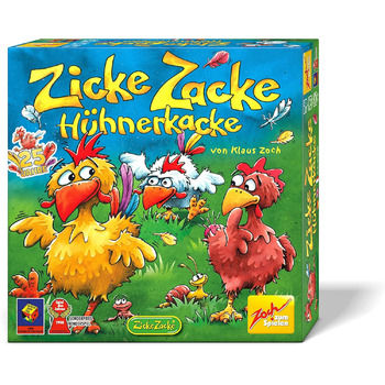 Дитяча гра 1998 року, 2-4 гравці, для хлопчиків і дівчаток віком від 4 років, 601121800 Zicke Zacke Hhnerkacke - das rasante Gedchtnisrennen