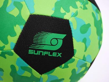 Неопреновий футбольний аксесуар Sunflex Camo Green пляжний футбол для гри босоніж м'який і міцний для пляжу, трави та води для будь-якого віку