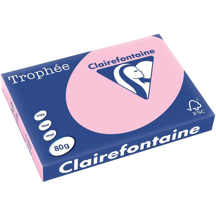 Папір Clairefontaine Trophe/1888C A3 рожевий 80 г Вміст 500 аркушів