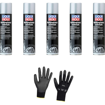 Захисні рукавички Iloda 5xOriginal Liqui Moly 400 мл з піною для шин 1609