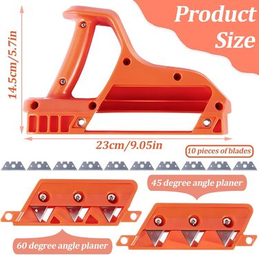 Ручний рубанок для гіпсокартону рубанок для швидкого різання кромки рубанок для гіпсокартону з кутом 45 і 60 ручний інструмент ріжучий інструмент різак для гіпсокартону різак для різання гіпсокартону, дошки
