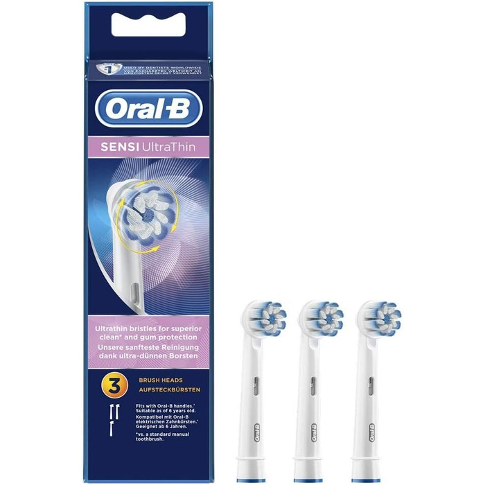 Змінні електричні щітки для зубних щіток Oral-B 4210201176633 Sensi, упаковка з 3 шт.