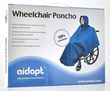 Інвалідний візок Aidapt Poncho VA127C синій