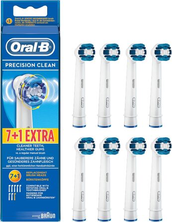 Щітки Braun Oral-B EB Precision Clean 7 1 Blue White 8 шт. (1 упаковка)