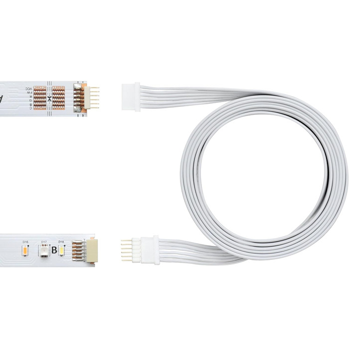 Подовжувач Litcessory для Philips Hue Lightstrip Plus (150 мм, 5 шт., білий - MIKRO 6-контактний V4) Білий (Micro 6-pin) - V4 150 мм - 5 шт.