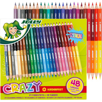 Олівці JOLLY Superstick Crazy Color 24 олівці з 48 кольорами 24 шт. и (1 упаковка)