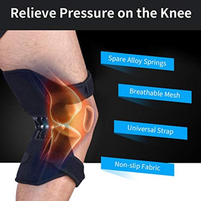 Наколінники Keenso Spring Force, підтримка колінного суглоба Knee Booster Високоефективний, нековзний захист ніг