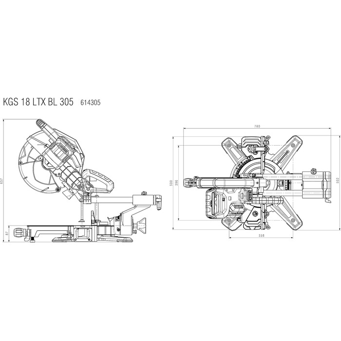 Інжектор для батареї, 18 LTX BL 305 (614305810)