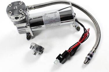 Компресор Airride 380/381 Пневматична підвіска 12V 1/4 NPT 200PSI CHROME 1099134