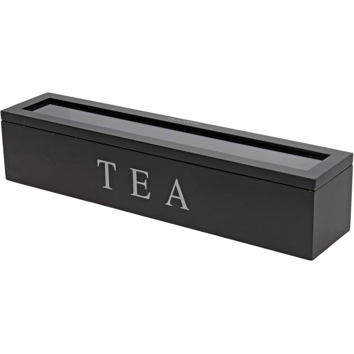 Чайна коробка - Tea Caddy - Колір чорний - Д/Ш/В 43 шт. 9 шт. 9 см