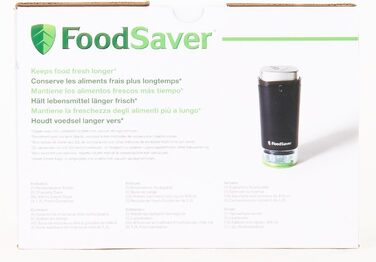 Акумуляторний ручний вакуумний пакувальник FoodSaver для запаювання харчових продуктів із зарядною станцією Міні вакуумний пакувальник з 1 контейнером для консервування та маринування та 5 вакуумними упаковувачами для зберігання свіжості VS1199 шт. Станда