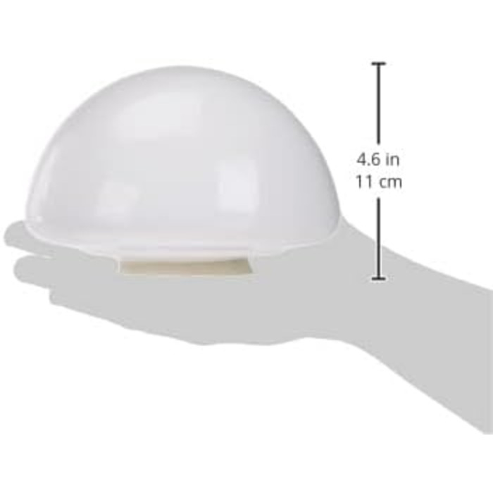 Абажур Westinghouse Lighting 8704940 6,6 см з опалового скла, форма гриба, білий, 17,5 x 17,5 x 12,6 см